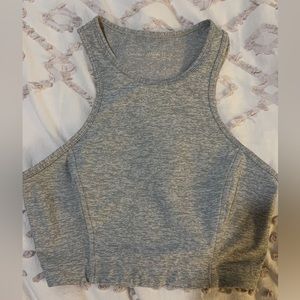 Outdoor Voices Gray Heather Bra Top Tank Size XS